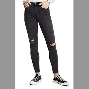 Madewell 9” High Rise Skinny Distressed Jeans